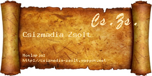 Csizmadia Zsolt névjegykártya